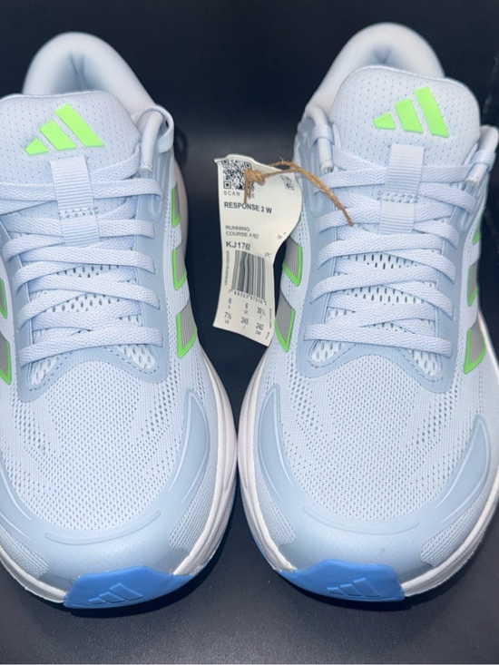 adidas Shoes - Size 7.5 - adidas Response 2 Crystal Sky Silver Metallic Lime Burst Wmns, KJ768